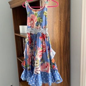 Matilda Jane Blue Floral Kids Dress